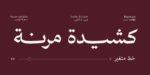 خط واحة مرن - Waha Marin typeface